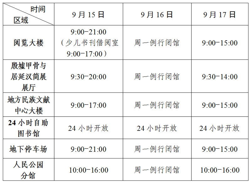 广西壮族自治区图书馆2024年中秋节假期开馆时间通告